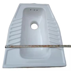 Sartén en cuclillas oriental libanesa para jordano Argelia Túnez mercado africano asiático indio en cuclillas Orissa Pan inodoro cerámica - Product Image 1