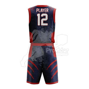 Ensembles d'uniformes de basket-ball grande taille respirants sur mesure les plus vendus vêtements d'équipe 100% polyester de haute qualité - Product Image 3