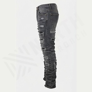 Ventes en gros de pantalons en jean pour hommes, dernières tendances, fitness, séchage rapide, décontractés, de haute qualité, pantalons en gros, couleur personnalisée - Product Image 2