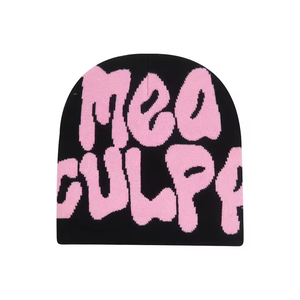 บริการ OEM หมวกบีนนี่ไหมพรมอุ่นสำหรับฤดูหนาวแบบใหม่สำหรับทุกเพศ ผลิตจากอะคริลิก 100% ขายดี แบรนด์ยอดนิยม ลายวัว - Product Image 3