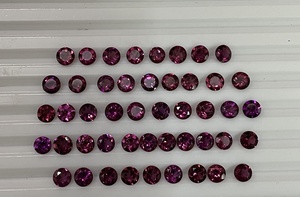 Gema granate Natural de rodolita, Color fino, 6mm, forma redonda, calibrada, suelta, lote de gema, de Sadiya internacional - Product Image 5