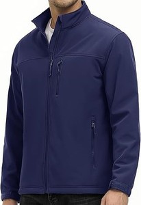 Chaqueta con capucha de invierno de poliéster de concha suave ecológica personalizada para hombre, impermeable, a prueba de viento, transpirable, para montañismo - Product Image 5