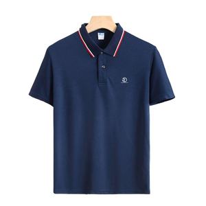 Polo para hombre sencillo con logotipo bordado personalizado de golf informal liso de alta calidad al por mayor - Product Image 6