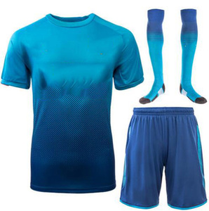 Maillots de football unisexes personnalisés à dégradé de couleurs pour adultes, saison hiver 2025, manches courtes, respirants, légers, 100% coton - Product Image 2