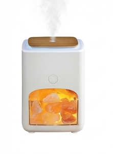 Himalayan Pink Salt Aroma Diffuser <b>Humidifier</b> LED <b>Air</b> Purifier Bin with Natural Salt Chunks for Home, Office & Wellness Decor - Product Image 6