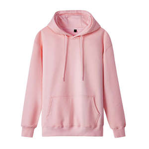 Venta al por mayor logotipo personalizado sudaderas unisex hombres mujeres de manga larga de algodón orgánico de gran tamaño liso sudaderas con capucha sudadera - Product Image 2