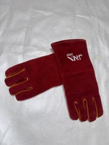 Gants de soudage de travail de sécurité longs en cuir de vache fendu de 14 pouces pour gants de travail en cuir de sécurité de soudeur - Product Image 3