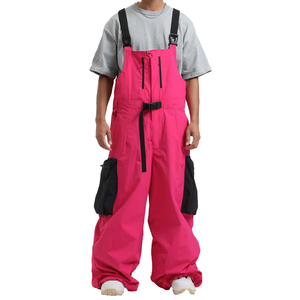 Custom Logo Unisex <b>Ski</b> Overalls Bib Pants Insulated Waterproof Windproof Plus Size Taped Seams Snowboarding Clothes - Product Image 1