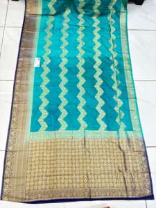 Saree en nylon gracieux avec tissu fluide traditionnel doux élégance sans effort pour les fêtes de mariage Diwali Proms - Product Image 2