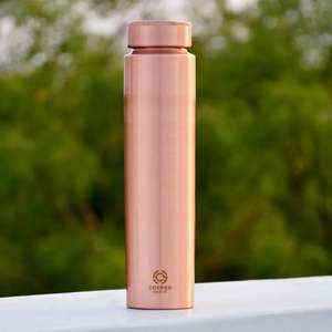 Customized <b>Metal</b> Copper Matt Finish <b>Water</b> <b>Bottle</b> 100% Pure Copper Eco-Friendly Pure copper Drinkware - Product Image 4