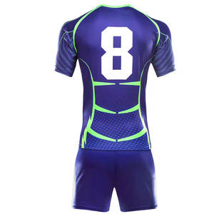 Vêtements de sport respirants professionnels d'uniforme de rugby pour des hommes personnalisés en gros neufs cousus avec la technique de sublimation - Product Image 3