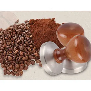 Outil Essentiel Sans Poignée Impact de Pression Acier Inoxydable Presse Personnalisée Bois Espresso Café Tamper