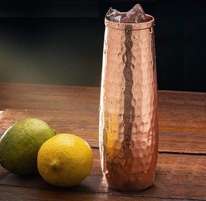 Divris Handmade Copper Wine <b>Glasses</b> Round Leak Proof Eco-Friendly for Party Modern Design - Product Image 5