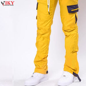 Pantalons empilés pour hommes avec poche latérale, confortables, respirants, grandes tailles, impression de logo personnalisée en gros pour pantalons empilés pour hommes - Product Image 5
