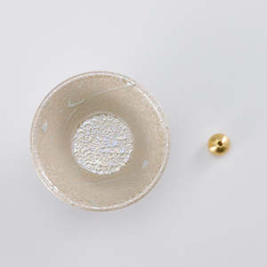 Porta Incienso Cónico Pequeño de Cerámica - Blanco Perla - Product Image 4