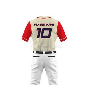 Último diseño nuevo estilo uniforme de béisbol de calidad superior color sólido uniforme de béisbol para la venta en línea - Product Image 5