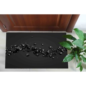 Tapis imprimé Spheres : Décoration de bureau moderne avec tissu chenille antidérapant, tapis doux non tissé - Product Image 5