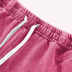 Pantalones de chándal lavados con ácido de la mejor calidad para hombre, pantalones de pierna ancha, bolsillos laterales, pantalones de invierno técnicos desteñidos al sol en blanco liso - Product Image 2