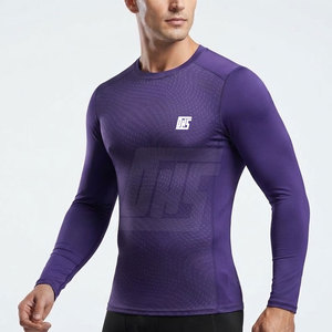 Lightweight <b>Compression</b> <b>Shirts</b> <b>Men</b> Breathable Long Sleeve Running Training Fitness Workout Athletic Sports Performance Wear - Product Image 5
