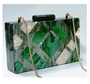 Bolso de Mano de Resina Premium para Mujer, Decoración de Flores de Diamantes, Cierre Magnético Impermeable, Bolso Elegante para Fiestas y Ocasiones Especiales - Product Image 1