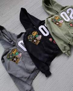 เสื้อฮู้ดลาย100% ผู้ชาย, สีทึบแบบลำลองผ้าคอตตอนสวมใส่แห้งเร็วระบายอากาศได้ดี - Product Image 6