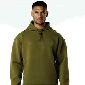 New High Quality 100% Cotton Blank <b>Men</b> Cotton Hoodie Street Wear Thick Fleece Hoodie <b>Plain</b> Blank Custom <b>Men</b> Casual Style <b>Hoodies</b> - Product Image 2