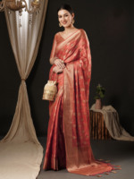 Nouveautés : Saree Banarasi pakistanais de haute qualité pour femmes, broderie florale traditionnelle indienne, tissu satiné pour les fêtes d'hiver