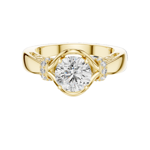 Bague en diamant de laboratoire ovale 1,116 CT pour femmes VVS-VS EF CVD Or 18 carats, 14 carats, 10 carats et argent 925 Or rose, or jaune, or blanc - Product Image 3