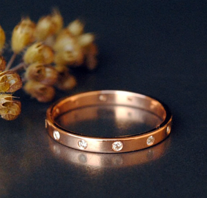 Bague de mariage en diamant cultivé en laboratoire en or 10 carats bijoux en diamant de laboratoire bague de fiançailles bague de fiançailles cadeau alliance - Product Image 3