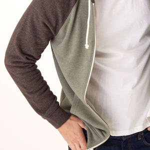 Sudadera con capucha impermeable de estilo americano para hombre, talla grande, personalizada, con cremallera completa, de algodón y poliéster de alto gramaje, antiencogimiento. - Product Image 4