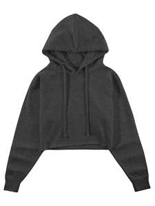 2026 Custom High Quality 100% Cotton Lined Printed Breathable Quick Dry Plus Size Women's Long Sleeve Crop <b>Top</b> Hoodies <b>Winter</b> - Product Image 2