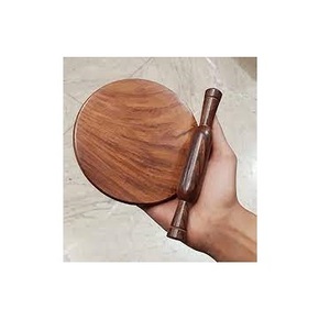 Attractive Round Wooden Rolling <b>Pastry</b> <b>Board</b> for Home & Restaurant Kitchen for Serving Chapati & Rolling Pins Best Manufacturer - Product Image 4