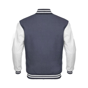 Chaqueta Universitaria de Béisbol para Hombre, Talla Grande, Estilo Letterman, Deportiva, con Materiales de Lana, Cuello Alto de Lona, para Invierno - Product Image 4