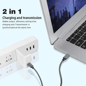 Cavo USB tipo-C da 3.3ft 65W ricarica rapida e sincronizzazione in alluminio intrecciato, cellulare universale, dispositivo e altro - Product Image 4