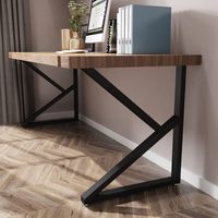 Pieds de bureau en acier noir industriel moderne-Base de cadre en métal personnalisée pour les postes de travail de bureau-Tables