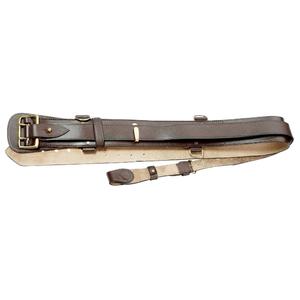 EBC's Ceremonial Black Genuine Leather Sam Browne <b>Belt</b> With Shoulder Straps and Quick Release Brass <b>Buckle</b> Custom Sizes Fits - Product Image 3