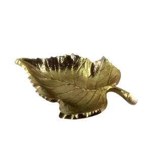 Cuencos de metal de lujo ecológicos con diseño de hojas modernas, vajilla de mesa duradera sin BPA a precio económico - Product Image 1