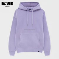 Sudadera con Capucha de Forro Polar Ecológico para Hombre, Diseño de Hombros Caídos con Acabado Lavado, Estilo Urbano, Corte Regular, 430 g/m²