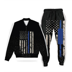 Personalizado XXL cremallera-Up hombres Jogger conjuntos de alta calidad de secado rápido transpirable ropa de gimnasio 100% algodón sublimación impresa invierno - Product Image 4