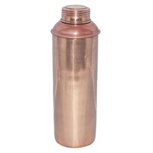 Bouteille d'eau en cuivre de haute qualité polie, personnalisée, bouteille d'eau en cuivre pur avec couvercle hermétique, impression de logo personnalisée - Product Image 4