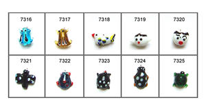 Perles en verre pendentif en forme d'animal de qualité supérieure pour la fabrication de bijoux perles en verre pendentif attrayant pour la fabrication de bracelets - Product Image 4