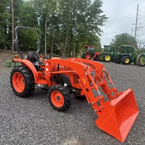 ซัพพลายเออร์ที่ดีที่สุด รถแทรกเตอร์ Kubota L3901HST 37 แรงม้า ขับเคลื่อน 4 ล้อ รถแทรกเตอร์ขนาดเล็ก เครื่องยนต์ดีเซล ระบบไฮโดรสแตติก พร้อมที่ตักด้านหน้าสำหรับขาย - Product Image 1