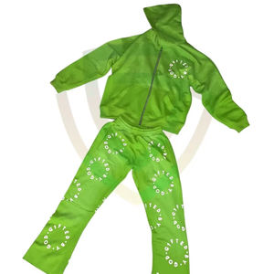 Conjunto Deportivo de Verano para Hombre de Alta Calidad, Lavado Ácido, 100% Algodón, Grueso, Cómodo, Transpirable, con Capucha, Personalizable - Product Image 1