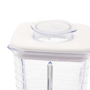 Ostro 1.25 L coltello frullatore elettrico domestico manuale in acciaio inossidabile tappo barattolo di vetro Mod. 004890 di plastica graduata 805-011 - Product Image 1