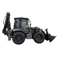 HIMONHI 4CX Backhoe Loader untuk dijual pemasok Tiongkok TLB (traktor Loader Backhoe) untuk penyewaan peralatan dan konstruksi