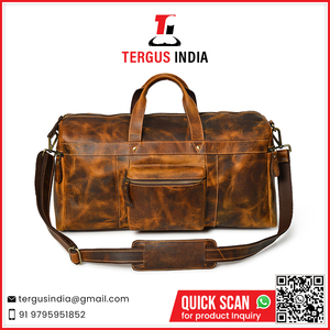 India's Good Supplier Genuine <b>Leather</b> <b>Travel</b> Duffle <b>Bag</b> Available at Attractive Color and Design - Product Image 2