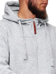 Conjunto de Chándal de Felpa Gruesa Personalizado de 480 g/m² para Hombre, Sudadera con Capucha y Cremallera, Pantalones, Color Azul Marino Sólido, Ropa de Invierno Gruesa para Calle - Product Image 5