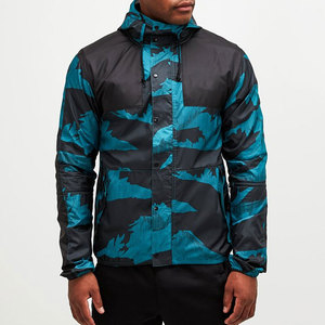 Chaqueta cortavientos con cremallera completa de invierno para exteriores/chaqueta cortavientos con cremallera negra Lisa chaquetas para hombre - Product Image 4