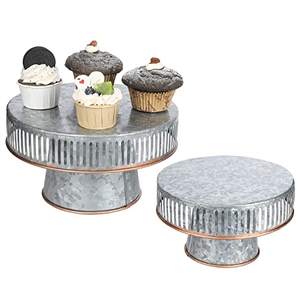 Enamel Finishing Attractive Design Metal <b>Cake</b> <b>Server</b> Luxury Wedding Party Decoration Customized <b>Cake</b> Serving <b>Cake</b> Stand - Product Image 2