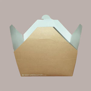 Boîte à Lunch Jetable Marron Moyen 152x120H65 Boîte Alimentaire à Emporter pour 60 Pièces, Papier Alimentaire Moyen, 60 Pièces - Product Image 3